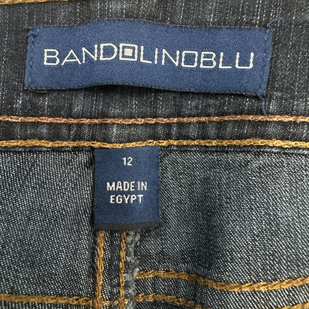BandolinoBlu Straight Leg Women's size 12 Dark Wash Blue‎ Denim Jeans - Picture 3 of 5